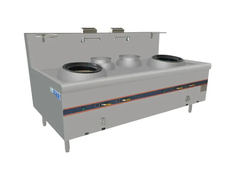 Double stir-fry double temperature Chinese stir-fry stove